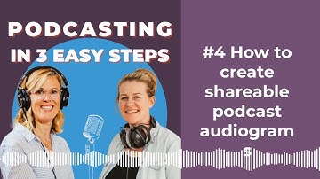 #4 How to create shareable podcast audiograms | Podcasting in 3 easy steps