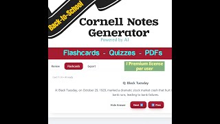 Stop Wasting Study Time Smarter Notes in Seconds Cornell Notes Generator