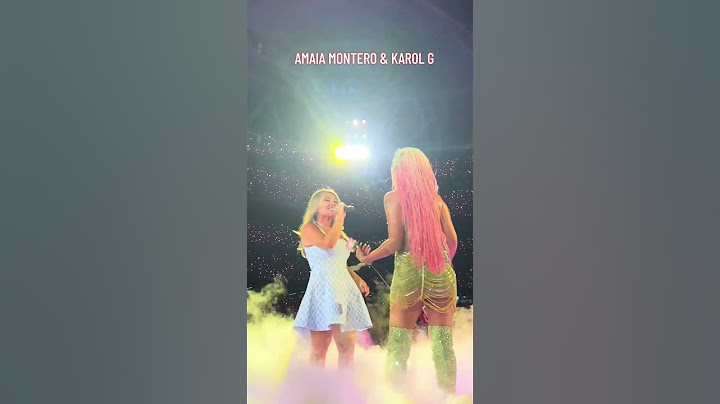 Amaia Montero ha sido la artista invitada sorpresa en el concierto de Karol G #parati #musica