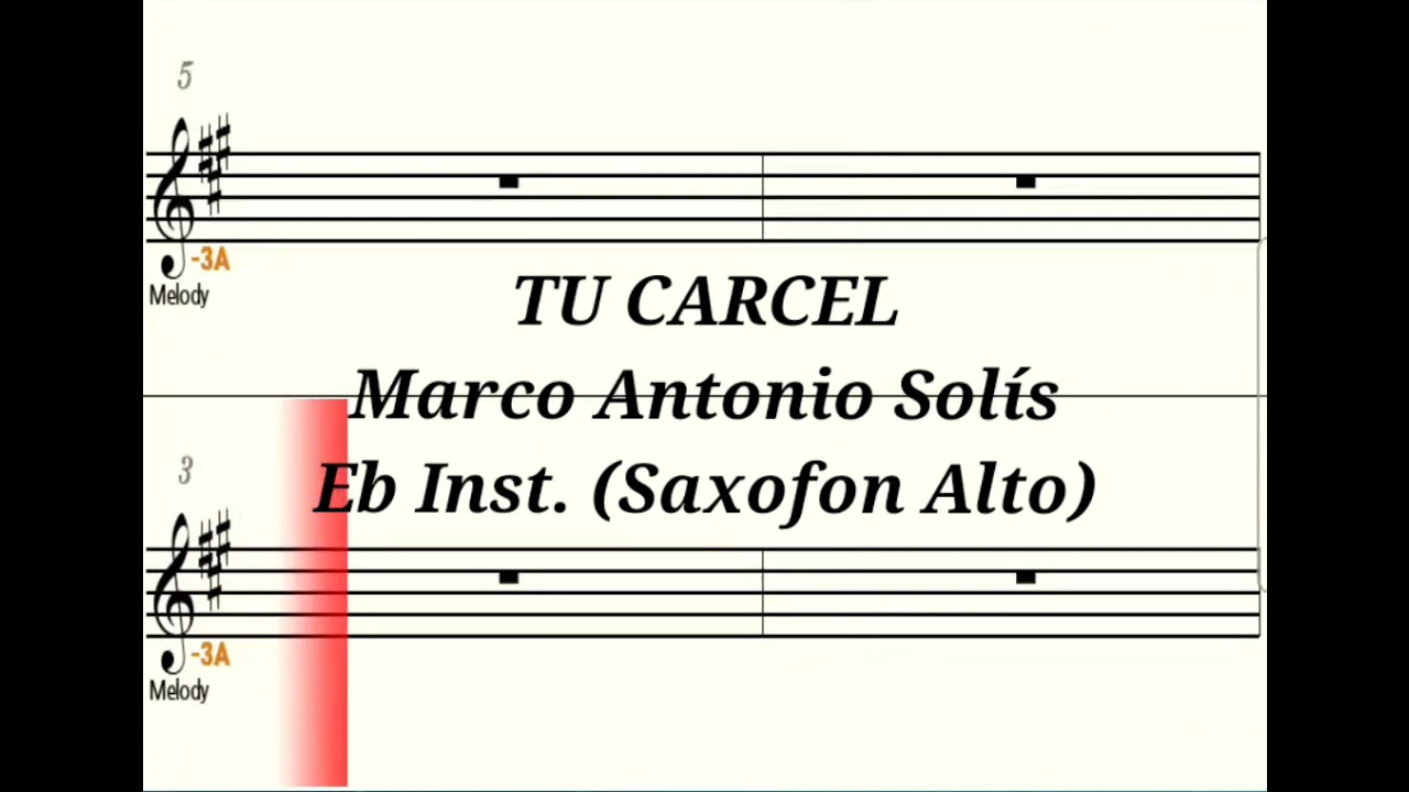 TU CARCEL - Eb Inst. (Saxo Alto, Saxo Baritono) (Partitura/Playback)