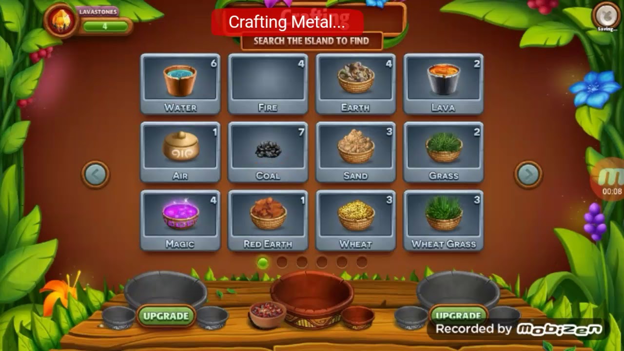 Virtual Villagers Origine 2...crafting metal YouTube