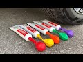 Experiment car Vs Balloons crushing crunchy &amp; soft things by car test Ex 