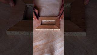 Perfect Wood Joint Fit 😱 Satisfying Frame Cut #shorts