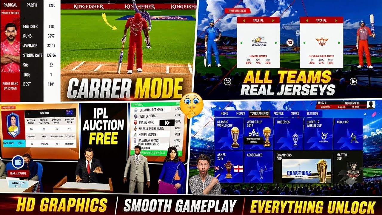 🤯New Cricket Game With *CAREER MODE* | Amazing Hidden Features🤫| Everything Unlock🔓| Download Now🔥 🤯New Cricket Game With *CAREER MODE* | Amazing Hidden Features🤫| Everything Unlock🔓| Download Now🔥