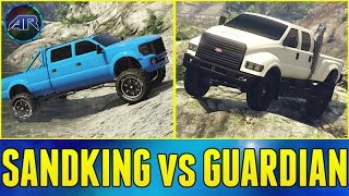 Sandking VS Guardian Offroad Battle In GTA 5 Online!!! (Best Offroad Trucks)