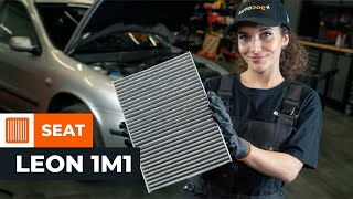 Montavimas Salono oro filtras SEAT LEON (1M1): nemokamas video