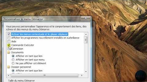 How to enable the Run command on the Start Menu on Vista