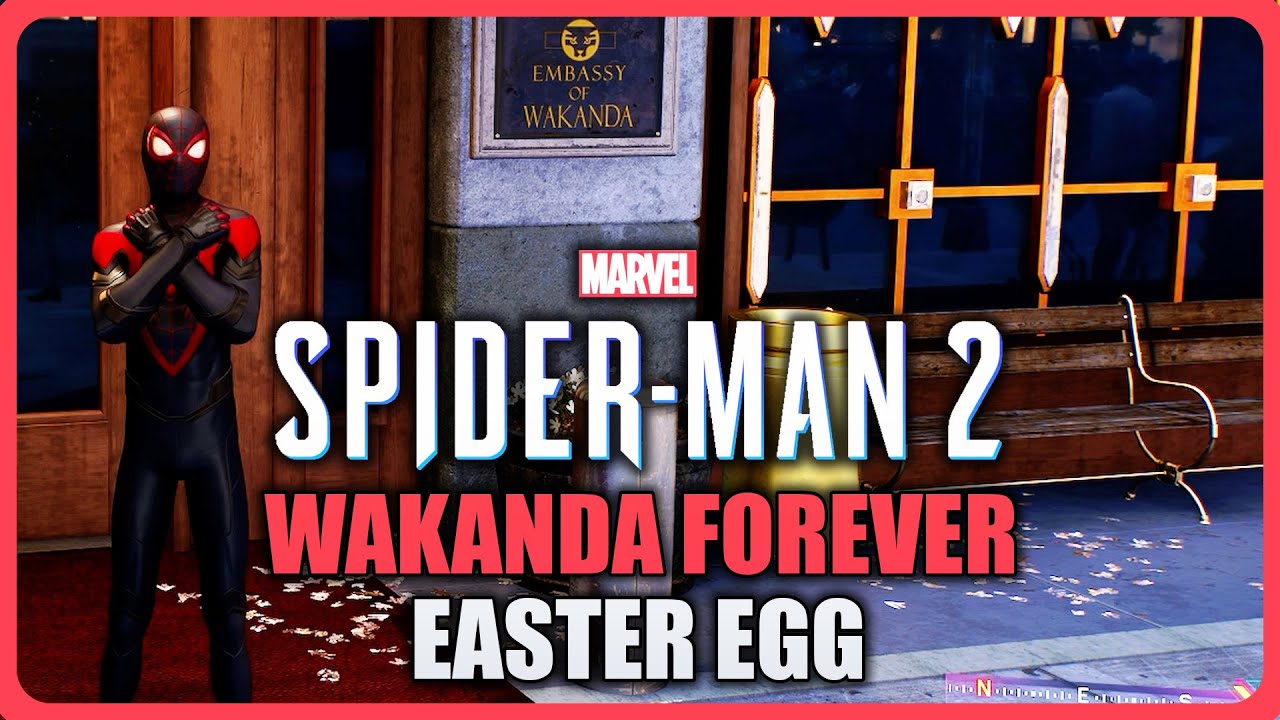 Marvel's SpiderMan 2 PS5 Wakanda Forever Tribute Easter Egg YouTube