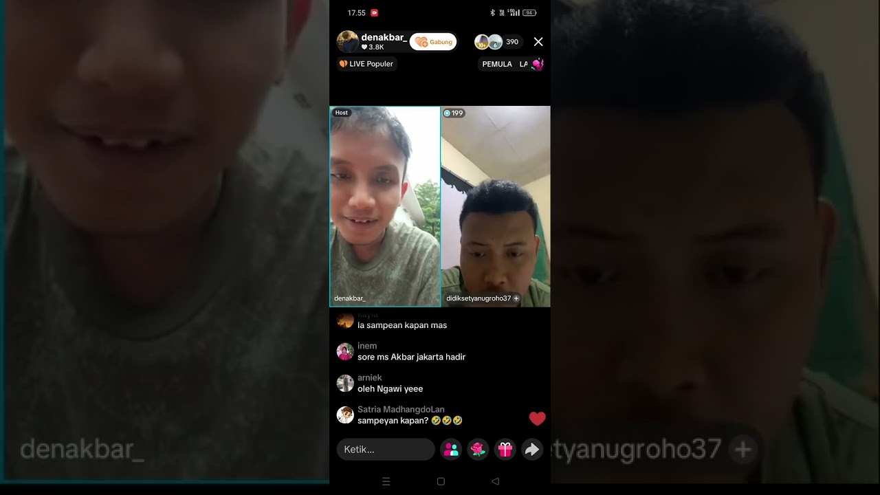 Momen Masda Akbar live barsama  teman waktu kuliah dulu 