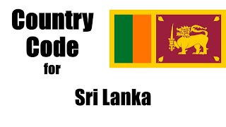 Sri Lanka Dialing Code - Sri Lankan Country Code - Telephone Area Codes in Sri Lanka
