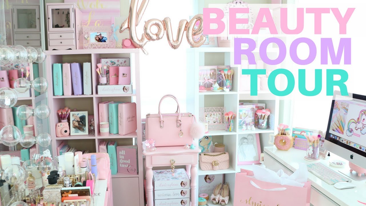 MY BEAUTY ROOM TOUR 2017!👑💕 -SLMissGlam👑💕