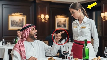 Miljardair beledigde serveerster in het Arabisch — verstijfde toen ze vloeiend terugsprak