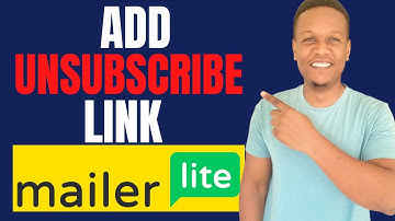 How To Add Unsubscribe Link In Mailerlite
