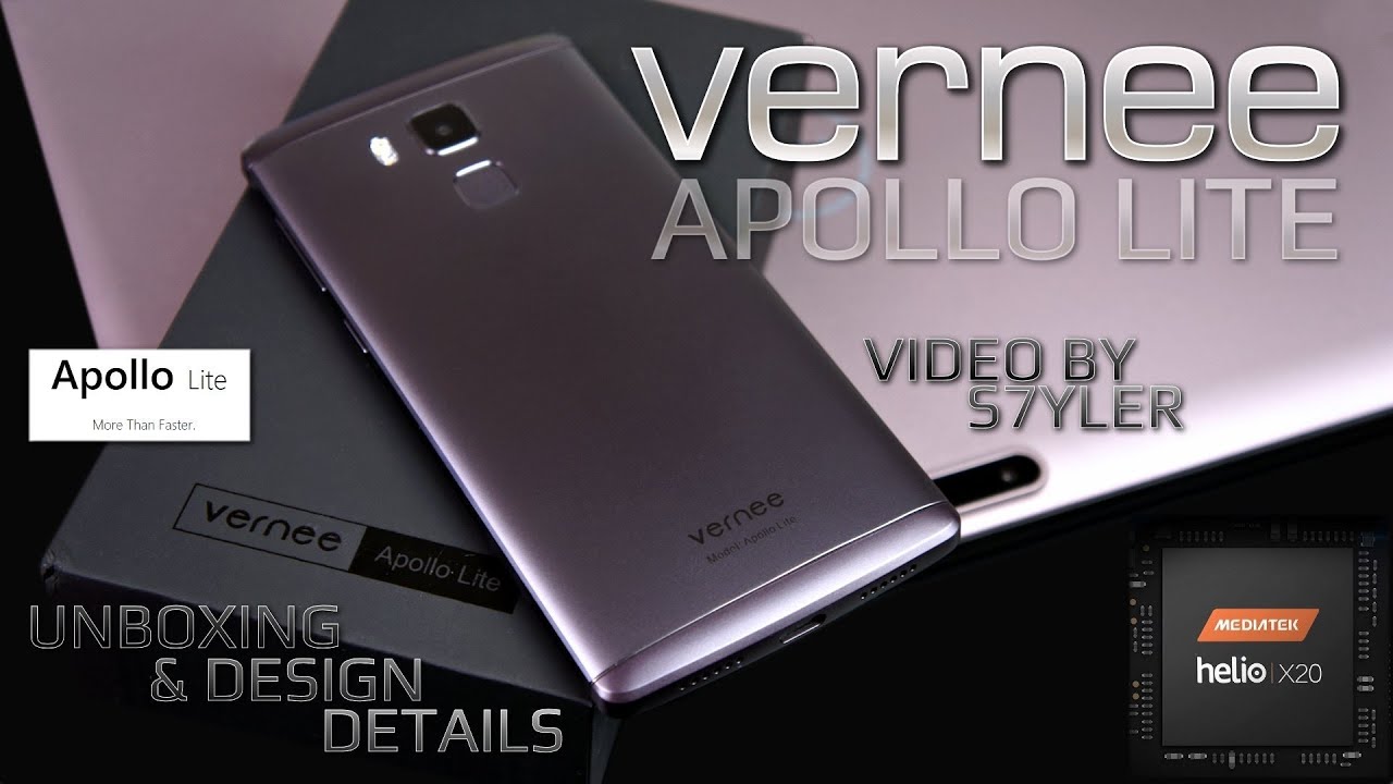 Vernee Apollo Lite (Unboxing & Design Details Only) Helio X20, 4GB RAM - PART1-2 // by s7yler