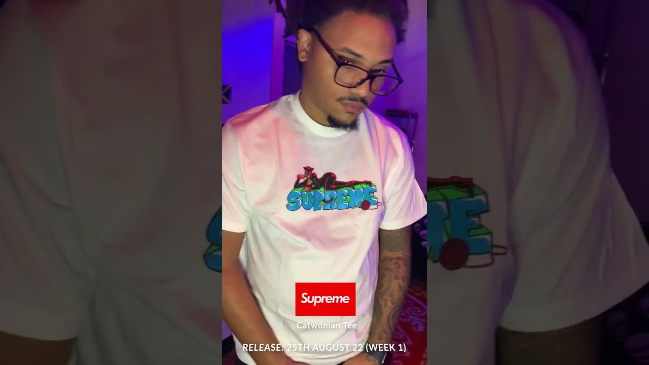 Week 1: Supreme White Catwoman Tee | Fall - Winter 2022