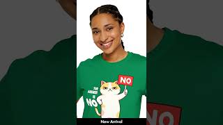 The Answer Is No Funny Cat T-Shirt – Sassy Attitude Cat Meme Shirt