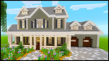 Minecraft: How to Build a Large Suburban House 3 | PART 7 (Interior 3/4)