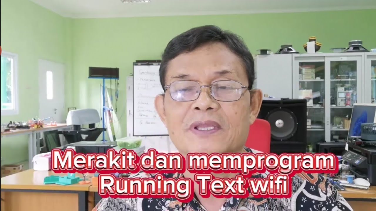 Merakit dan memprogram running text wifi
