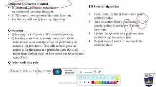 Temporal Difference Learning | Rahul Dubey | SISTec Gandhi Nagar