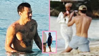 Harry Styles Spends Holiday on Megayacht With Best Friend James Corden and Girlfriend Taylor Russell