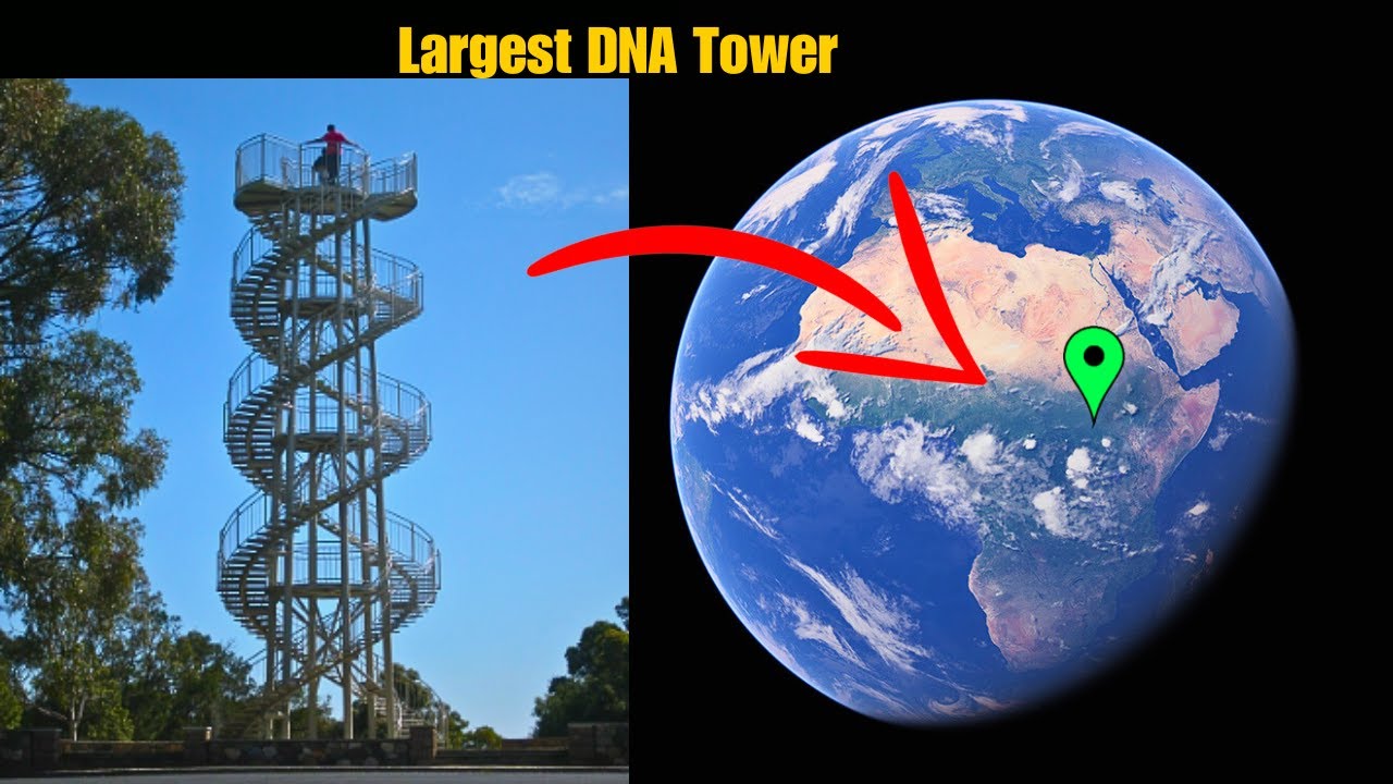 BIG DNA Tower on google earth and maps.