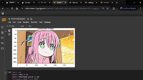 Membuat program konvolusi citra dengan bahasa phyton di google colab
