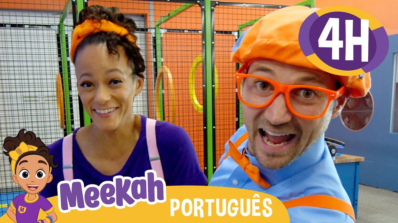 Discovery Cube! | 4 HORAS DE BLIPPI | Olá Meekah! | Amigos do Blippi Brasil |