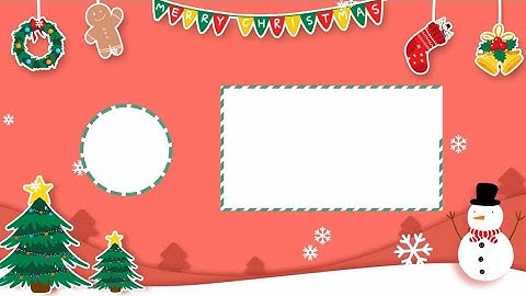 Christmas Free endscreen/outro template #7