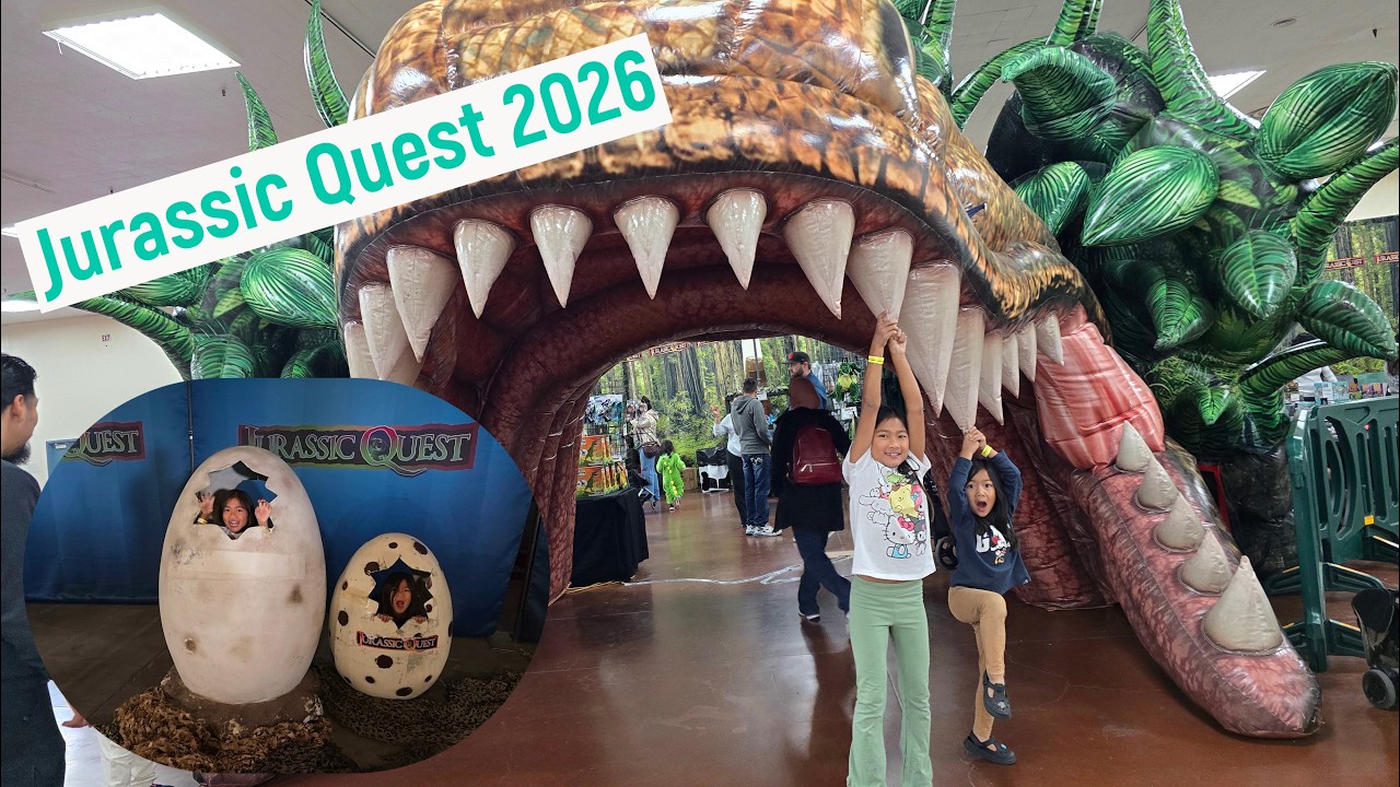 We went to Jurassic Quest at the Santa Clara County Fairgrounds!