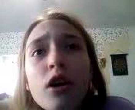 10 year old Brittaney singing big girls dont cry