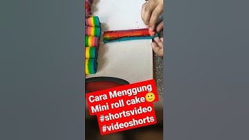 Thumbnail of Cara Menggulung Mini Roll Cake Kukus||Rainbow mini#shortvideo #youtubeshorts #youtubeshorts