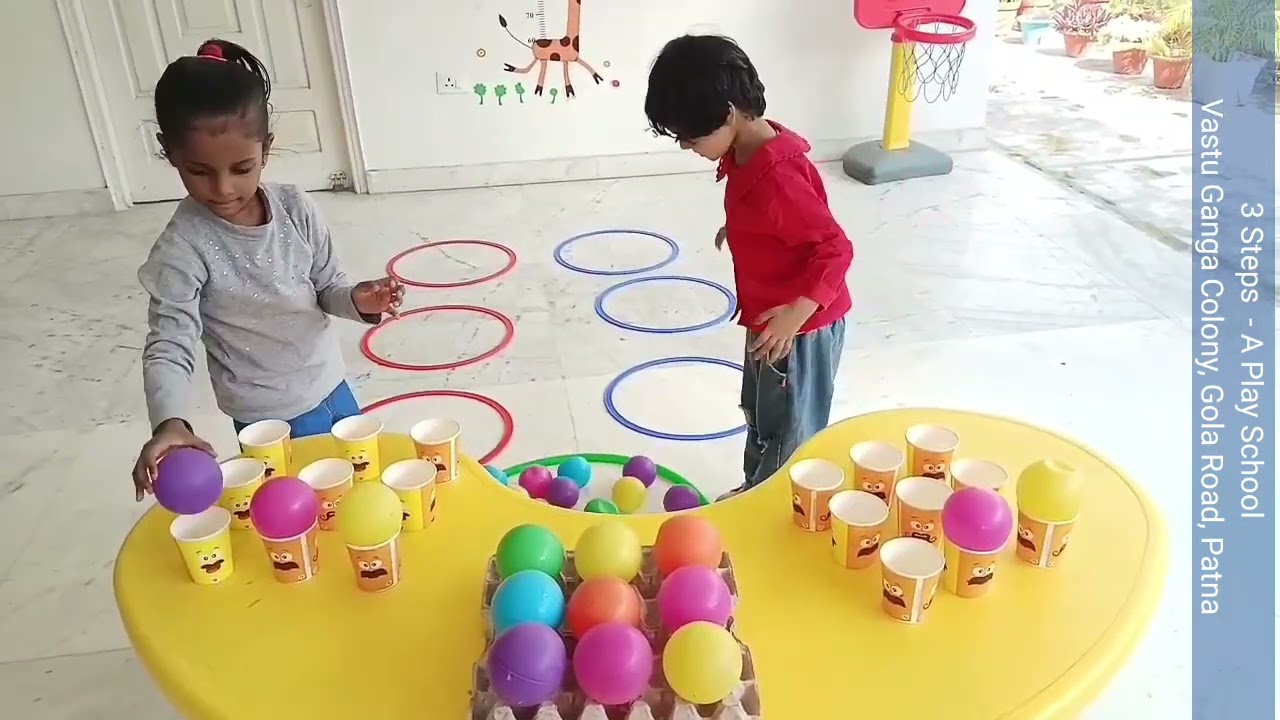 Ball game for little kids to boost their fine, gross, cognitive skills, focus &  physical strength