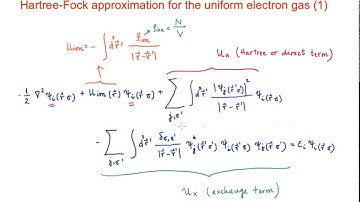 Hartree-Fock approximation for the uniform electron gas (1)