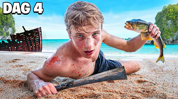 100 Uur Alleen Eten Wat Ik Vang Op Een Tropisch Eiland!