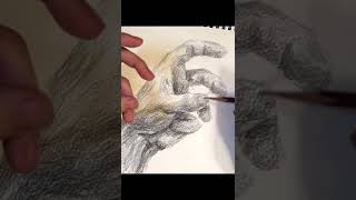 芸大美大受験　手をリアルに描く　Pencildrawing hands