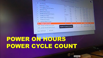 HOW TO CHECK POWER ON HOURS AND POWER CYCLE COUNT