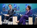 Mark Rutte delivers remarks after Nato foreign ministers' meeting in Helsingborg – watch live