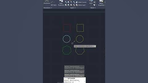 AutoCAD Tips 8 Copy Properties To Anothers #Shorts
