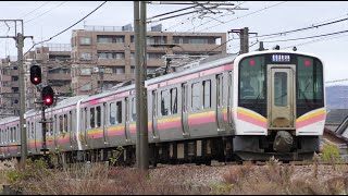 E129系B25+A16編成信越本線下り441M 長岡→新潟【4K】