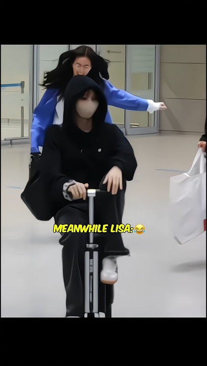 Jisoo casually walking on airport meanwhile lisa #trending #kpop #blackpink #funny #edit #shorts