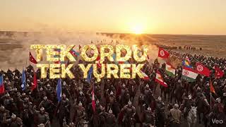 Tek Ordu Tek Yürek | Turan Ordusu 🇹🇷 #türkiye #azerbeycan #kazakistan #Özbekistan #türkmenistan 