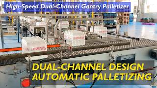How Can a Dual-Channel Gantry Palletizer Improve Efficiency in a Bottled Water Production Line