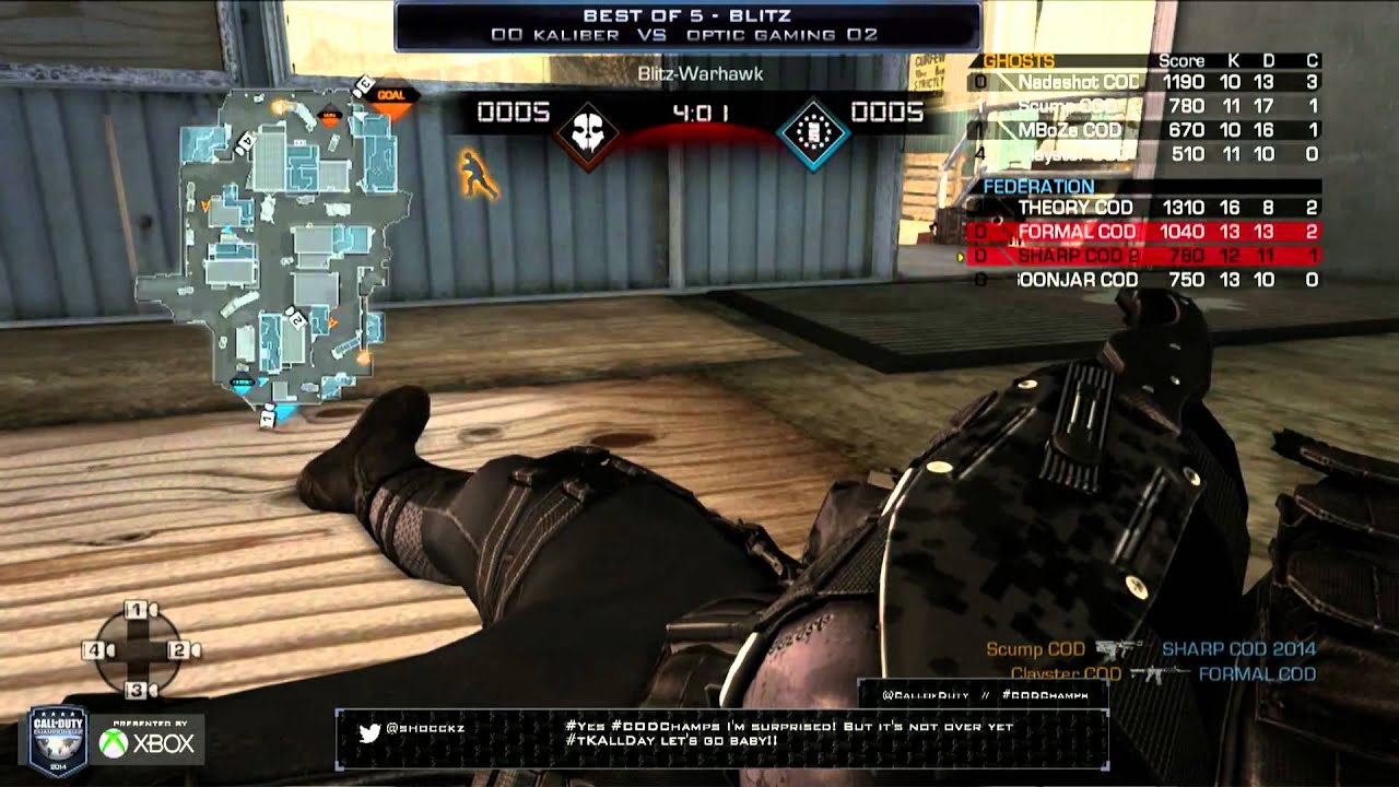 Team Kaliber vs OpTic Gaming - Game 3 - WB Round 1 - CoD Championships 2014