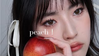 🍑 spring peach makeup tutorial ୨୧⋆｡°✩