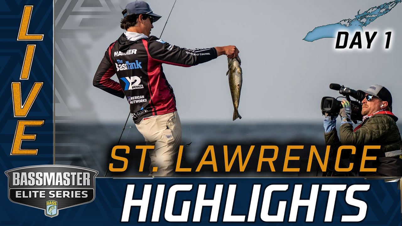 Highlights: Day 1 Bassmaster action at St. Lawrence River