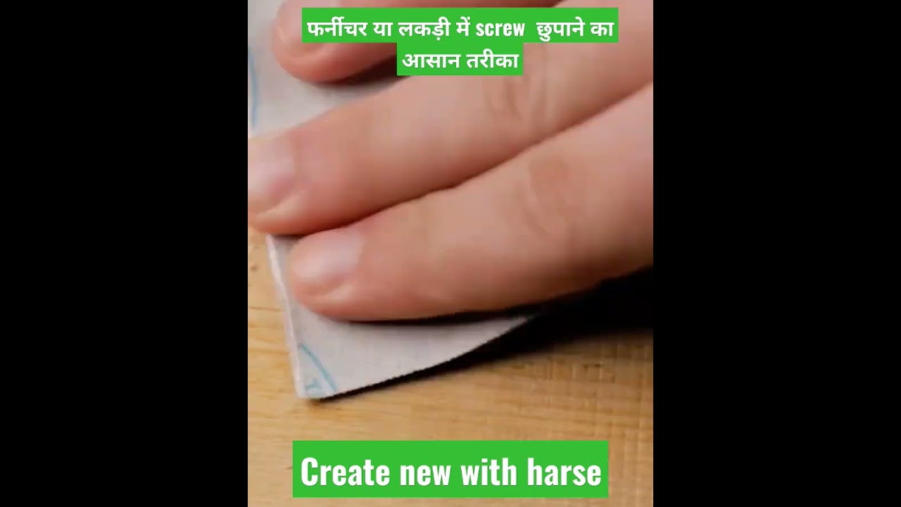 hiding screw in furniture simple tricks | create new with harsh 