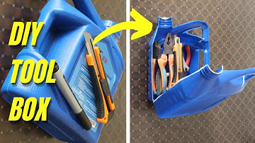 How to Make A DIY Toolbox with Trash Can | Quick and Easy DIY Toolbox Turn Plastic Can Into Awesome