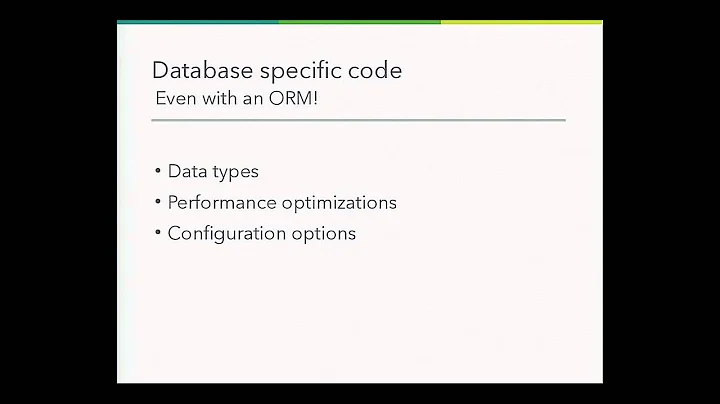 Christine Spang - To ORM or not to ORM - PyCon 2015