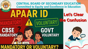 CBSE LOC 2025-26 APAAR ID Mandatory for Board Exam 2025-26 #whattodo? #cbseapaarid #apaarid