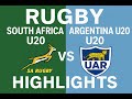 South Africa u20 vs Argentina u20 Rugby Highlights ( ALL TRY )